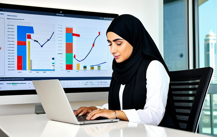 **

"A professional market research analyst, fully clothed in modest business attire, working on a laptop in a modern office in Dubai. The scene includes charts and graphs depicting customer data analysis. Safe for work, appropriate content, professional, perfect anatomy, natural pose."

**