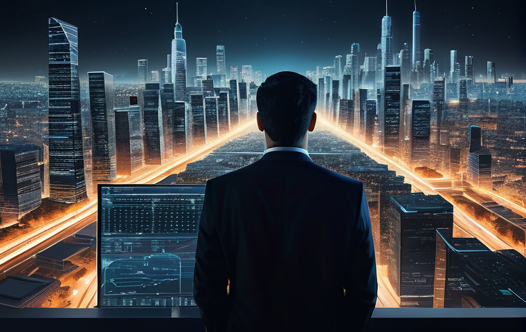 스몰 데이터로 실시간 의사결정 지원하기 - A visually striking digital art piece depicting the contrast between Big Data chaos and Small Data c...