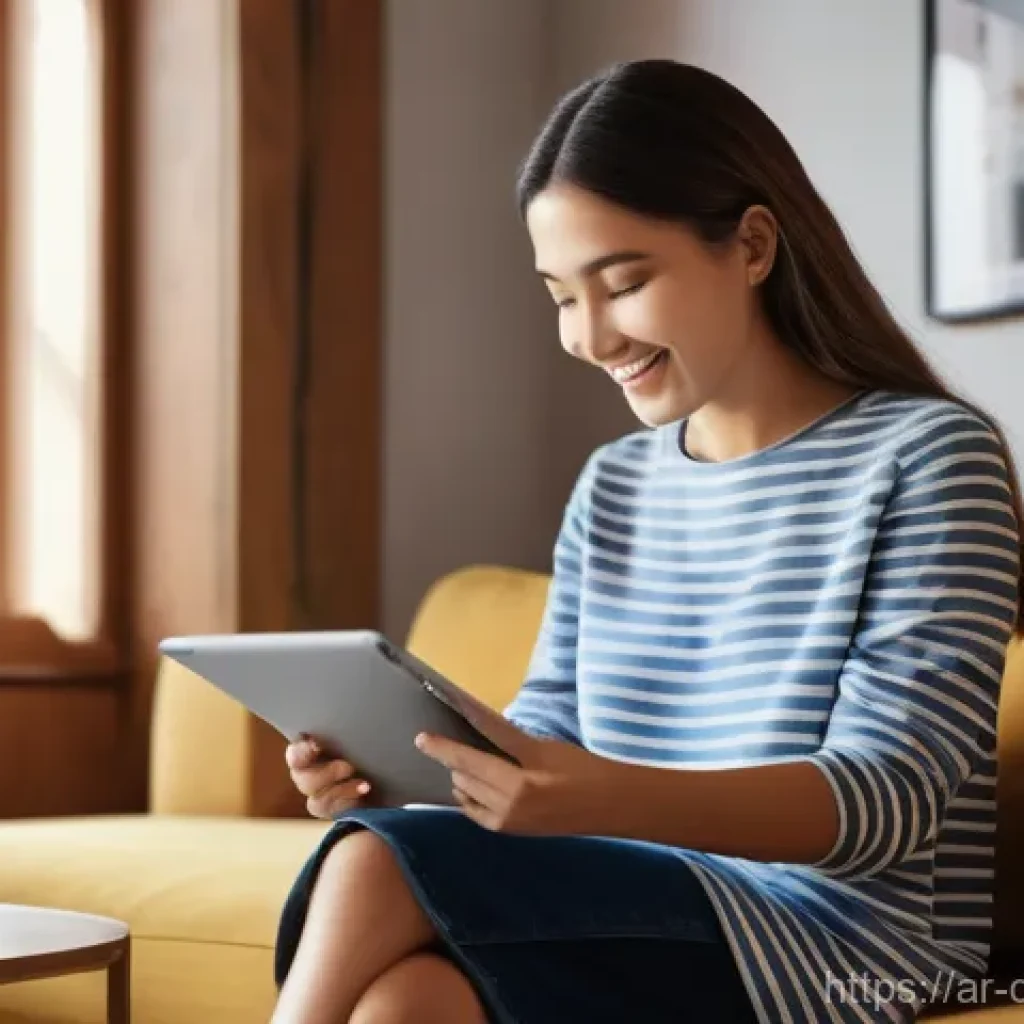 스몰 데이터와 고객 맞춤형 서비스 - **Prompt 1: Personalized Digital Comfort**
    "A young woman, approximately 25-30 years old, with a...