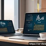 Home 18 스몰 데이터에 대한 오해와 진실 - A modern office setting in a Middle Eastern city, featuring a diverse team of Arab business professi...