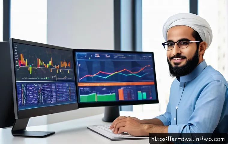 스몰 데이터 분석에서의 실패 사례 분석 - An elegant office setting featuring a Middle Eastern data analyst of Arabic descent wearing business...